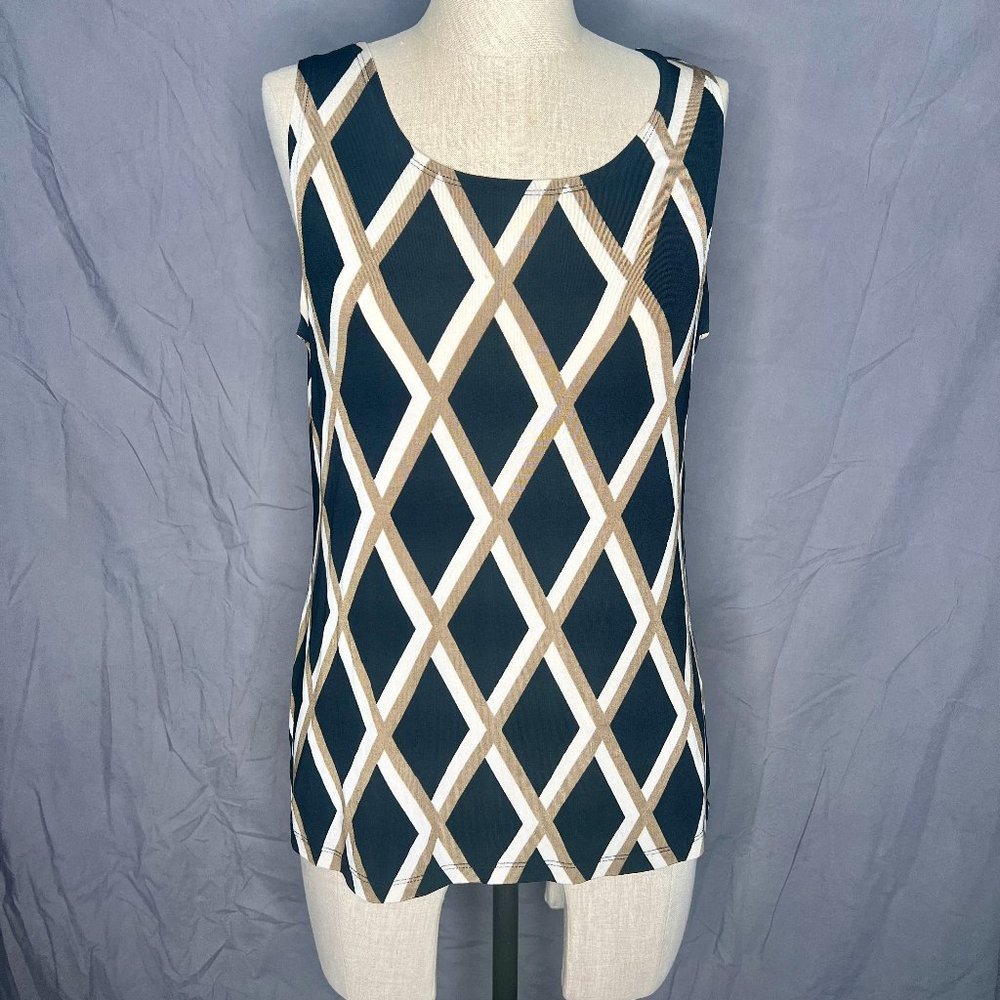 Travelers by Chico's Trellis Geo Reverible Tank S:1